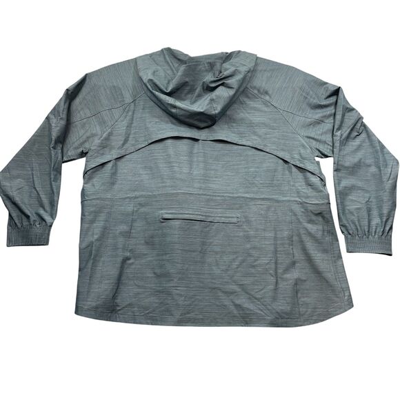 Athleta 2X Race Running Free Jacket Full Zip Mesh Inserts Zip Pockets Hooded - Picture 6 of 6